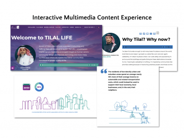 Interactive Multimedia Content, Editorial Calendar for Tilal